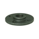 FLANGE TABLE E BLACK 1/2" SCREWED & DRILLED BS10 4 HOLE