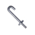 HOOK BOLT C/W NUT BZP M8 X 60MM