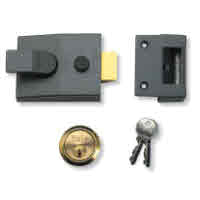 Rim Night Latches Complete with Cylinder & Keys