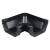 OSMA 4T803 BLACK 4" 90 DEGREE GUTTER ANGLE SQUARELINE