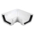 OSMA 4T803 WHITE 4" 90 DEGREE GUTTER ANGLE SQUARELINE