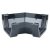 OSMA 4T804 BLACK 4" 45 DEGREE GUTTER ANGLE SQUARELINE