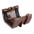 OSMA 4T805 BROWN SQUARELINE GUTTER JOINER WITH BRACKET