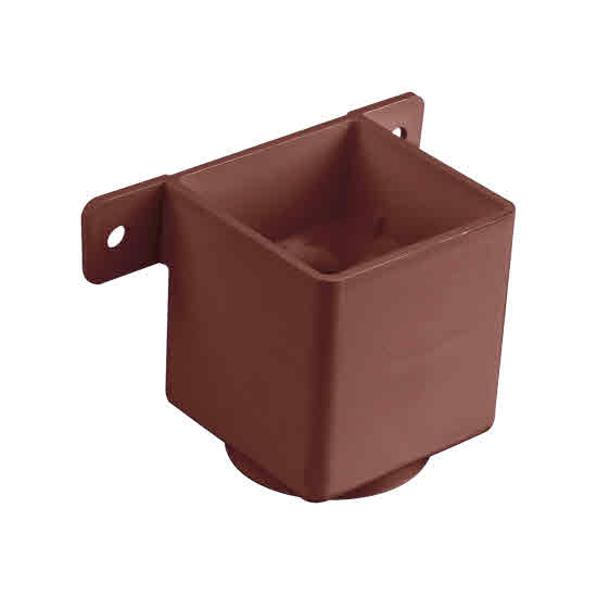 Osma Squareline Rainwater Gutter Pipe & Fittings OSMA 4T823 BROWN