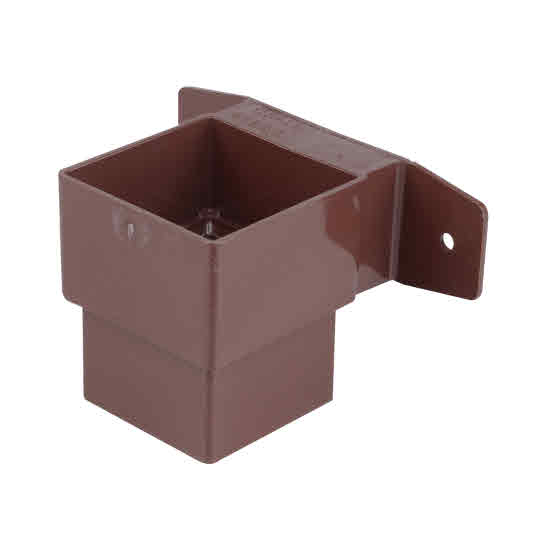 Osma Squareline Rainwater Gutter Pipe & Fittings OSMA 4T824 BROWN