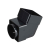 OSMA 4T825 BLACK OFFSET BEND DOUBLE SOCKET