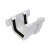 OSMA 8T809 WHITE GUTTER UNION STORMLINE OGEE