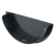 OSMA ROOFLINE 6T610 BLACK GUTTER STOPEND INTERNAL