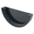 OSMA ROOFLINE 6T611 BLACK GUTTER STOPEND EXTERNAL