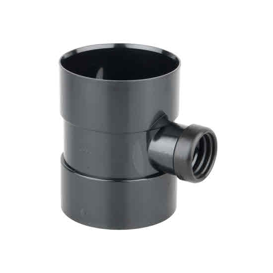 Osma 4" Soil Waste Pipe Fittings OSMASOIL 4S584 BLACK 4" DSW BOSSED PIPE 1.1/2"40MM R J