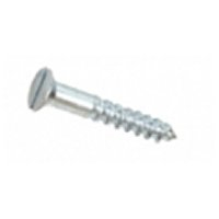 WOODSCREWS  4 X 1inch     CSK HEAD SLOTTED BZP