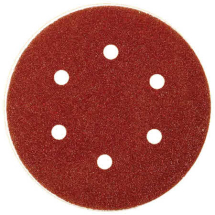 ABRACS ALOX HOOK AND LOOP SANDING DISCS 150MM 240G 6HOLE ABRACS ALOX HOOK AND LOOP SANDING DISCS 150MM 240G 6HOLE