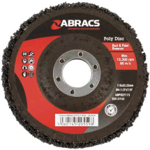 ABRACS 115MM POLY DISC BLUE CLEANING FOR HARD SURFACES ABRACS 115MM POLY DISC BLUE CLEANING FOR HARD SURFACES