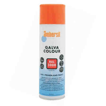 AMBERSIL GALVA COLOUR 2 IN 1 PRIMER/TOPCOAT RED RAL3000