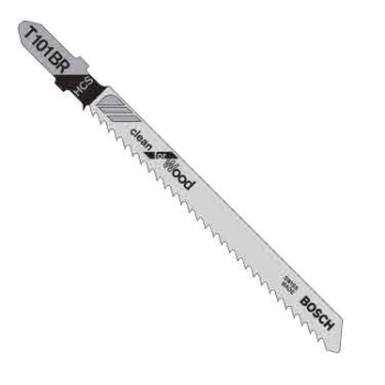BOSCH JIGSAW BLADE T101BR WOOD/PLASTIC DOWN CUTTING (5) BOSCH JIGSAW BLADE T101BR WOOD/PLASTIC DOWN CUTTING (5)