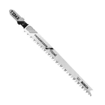 BOSCH JIGSAW BLADES T234X FOR WOOD (PACK 5) BOSCH JIGSAW BLADES T234X FOR WOOD (PACK 5)