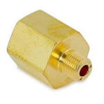 BRASS ADAPTOR 1/4"MI X 1/2"FI 125/HEX