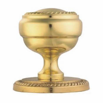 CARLISLE GEORGIAN CENTRE DOOR KNOB POLISHED BRASS FG15 CARLISLE GEORGIAN CENTRE DOOR KNOB POLISHED BRASS FG15