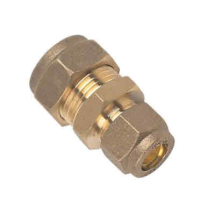 COMPRESSION 15MM X 10MM BRASS REDUCED COUPLING 321814