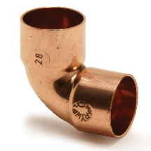 ENDFEED 15MM COPPER ELBOW 432229