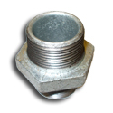 HEXAGON NIPPLE 1" GALVANISED MALLEABLE K-MI280-1