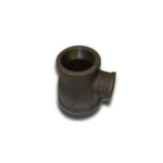 TEE REDUCED BRANCH 1.1/4 X 1/2 BLACK MALLEABLE 161/130