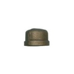 CAP 3/8" BLACK MALLEABLE 185/300