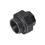 NAVY UNION 1.1/2" F/F BLACK MALLEABLE IRON BRONZE SEAT342A