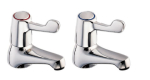 DEVA VL101 1/2" 3"LEVER BASIN TAPS CHROME CERAMIC DISC