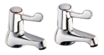 DEVA VL102 3/4" 3"LEVER BATH TAPS CHROME CERAMIC DISC