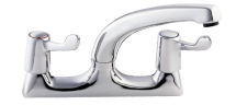 DEVA VL105 1/2inch 3inchLEVER 2 HOLE DECK SINK MIXER CP DEVA VL105 1/2inch 3inchLEVER 2 HOLE DECK SINK MIXER CP