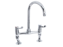 DEVA DLT305B BRIDGE SINK MIXER C/W UNIONS 3inch LEVERS DEVA DLT305B BRIDGE SINK MIXER C/W UNIONS 3inch LEVERS