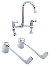 DEVA DLV305B 1/2inch 6inch LEVER CP BRIDGE SINK MIXER C/W UNIONS DEVA DLV305B 1/2inch 6inch LEVER CP BRIDGE SINK MIXER C/W UNIONS