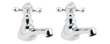 DEVA TUD01 TUDOR BASIN TAPS CAPSTAN HEAD CHROME DEVA TUD01 TUDOR BASIN TAPS CAPSTAN HEAD CHROME