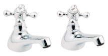 DEVA TUD02 TUDOR BATH TAPS CAPSTAN HEAD CHROME DEVA TUD02 TUDOR BATH TAPS CAPSTAN HEAD CHROME