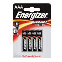 EVER READY ENERGIZER BATTERIES SMALL AAA 4 PK LR03