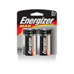 EVER READY ENERGIZER BATTERIES LARGE "D" 2PK LR20