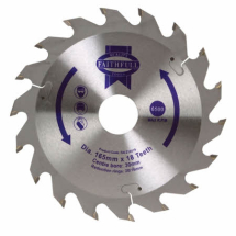 FAITHFULL TCT CIRCULAR SAW BLADE 165 X30/20/16 X 18T