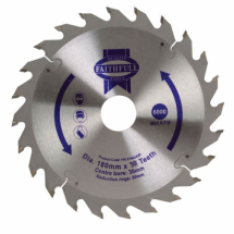 FAITHFULL TCT CIRCULAR SAW BLADE 180X30/20 X 24T FAST RIP