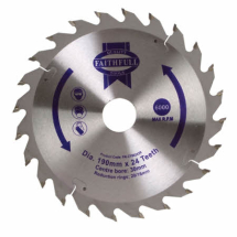 FAITHFULL TCT CIRC SAW BLADE 190 X16/20/30 X 24T FAST RIP FAITHFULL TCT CIRC SAW BLADE 190 X16/20/30 X 24T FAST RIP