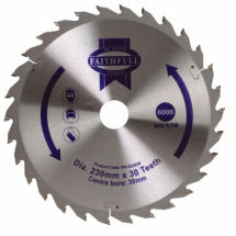 FAITHFULL TCT CIRC SAW BLADE 230 X 30 X 30T GEN PURPOSE