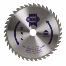 FAITHFULL TCT CIRC SAW BLADE 254X16/25/30 X40T FINE X CUT FAITHFULL TCT CIRC SAW BLADE 254X16/25/30 X40T FINE X CUT