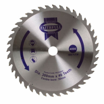 FAITHFULL TCT CIRC SAW BLADE 300 X 30 X 40T FINE X CUT FAITHFULL TCT CIRC SAW BLADE 300 X 30 X 40T FINE X CUT