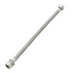 FLEXIBLE TAP CONN 1/2" X 900mm 15MM STAINLESS STEEL BRAIDED