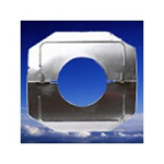 COMBINED PLATE/CLAMP ALUMINIUM 6" FLUELINER GAS/OIL