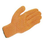 GLOVES MENS YELLOW PVC CRISS CROSS (GRIPPA)