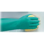 GLOVES NITRI-TECH GREEN FLOCK LINED NITRILE 10