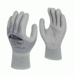 GLOVES POLY FLEX GREY '10' POLYEURETHANE/NYLON (XLARGE)