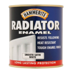 HAMMERITE RADIATOR ENAMEL SATIN WHITE 500ML 5084917