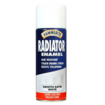 HAMMERITE RADIATOR SATIN WHITE ENAMEL AEROSOL 400ML 5092847